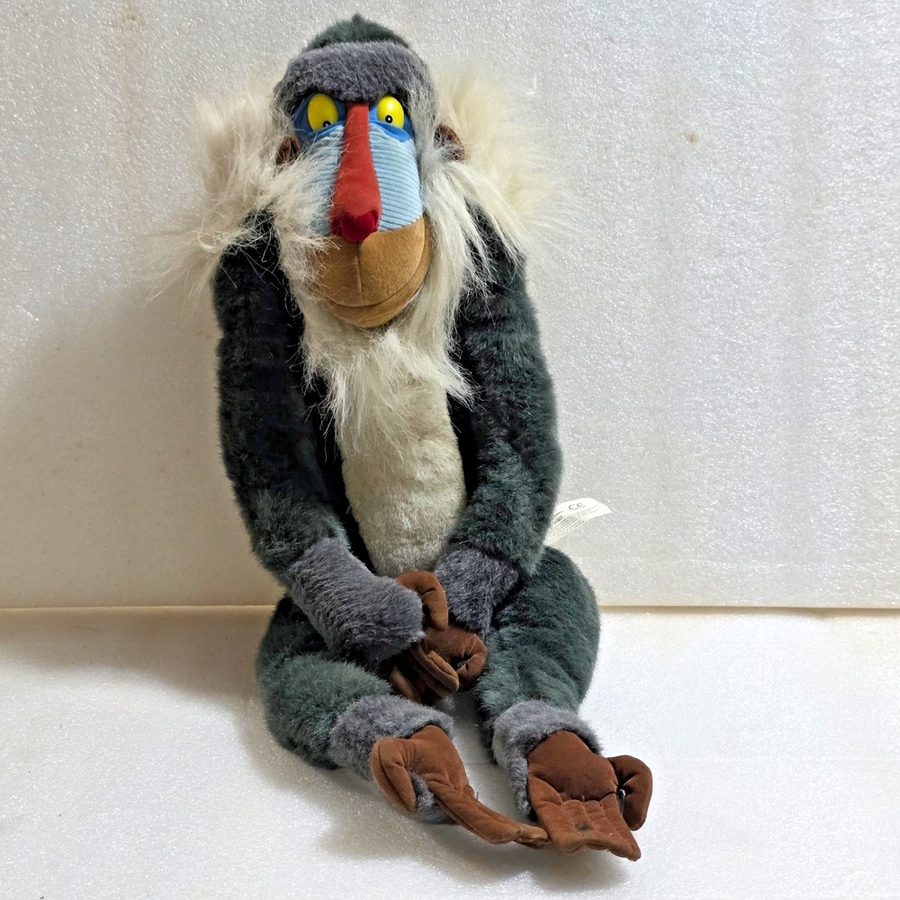 Disney The Lion King Rafiki Baboon Bamboo Plush Stuffed Animal Toy Vintage 19in